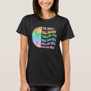 Gay Pride Month Rainbow Lgbt The World Has Bigger  T-Shirt