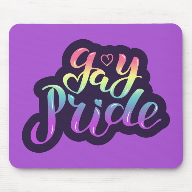 Gay Pride Mouse Pad (Front)