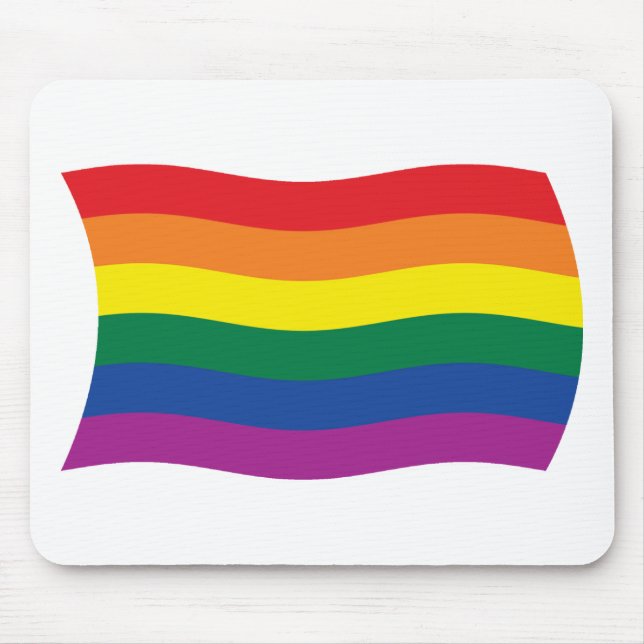 Gay Pride Movement Flag Mousepad (Front)