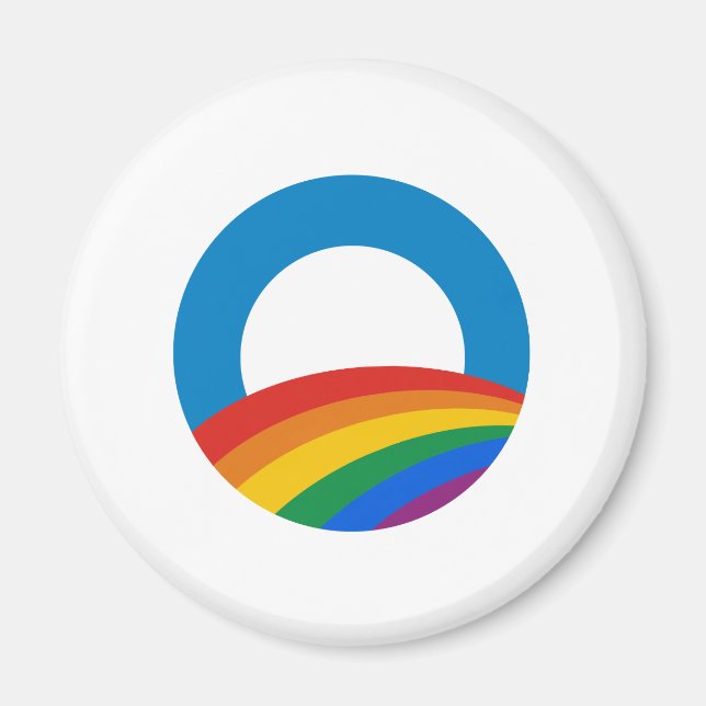 Gay Pride Obama Magnet (Front)