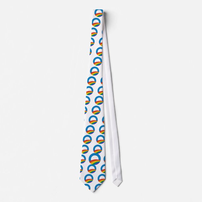 Gay Pride Obama Tie (Front)