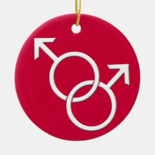 Gay pride Ornament Gay Hommes Amour Décoration Cad