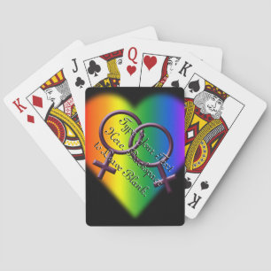 Gay Pride Playing Cards Custom Rainbow Love Cards