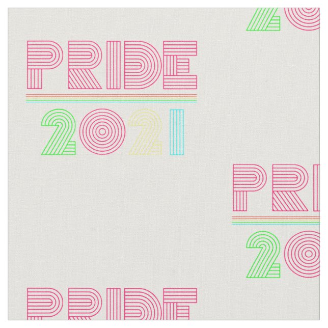 gay pride rainbow 2021 fabric (Close Up)