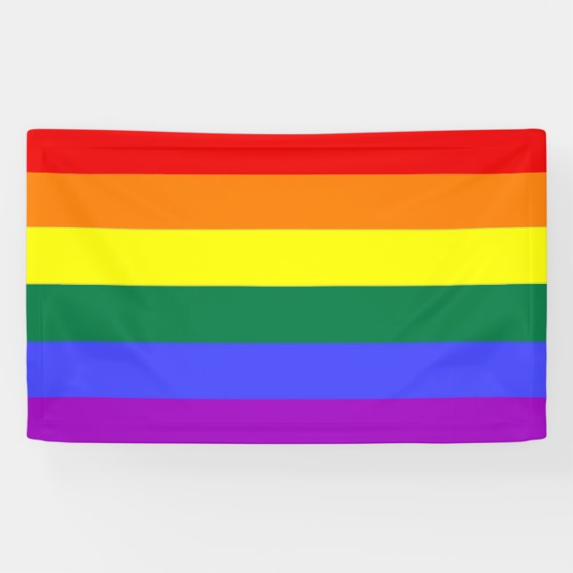 Gay Pride Rainbow Banner (Horizontal)