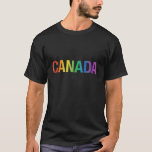 Gay Pride Rainbow Canada T-shirt
