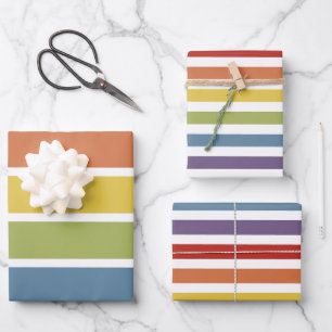 Gay Pride Rainbow Collection Wrapping Paper Sheet