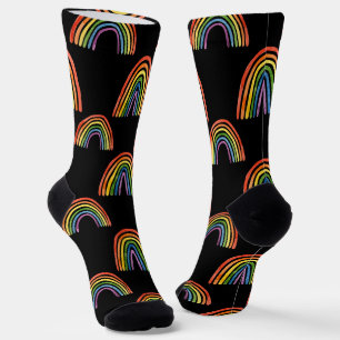 Gay pride rainbow colourful LGBT Socks