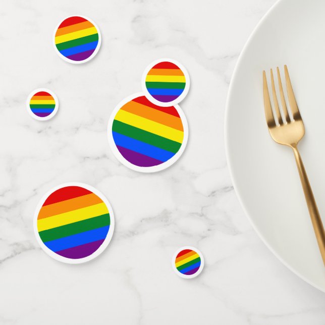 Gay Pride Rainbow  Confetti (Group)
