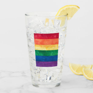 Gay Pride Rainbow Flag Glass