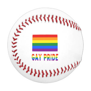 Gay Pride Rainbow Flag Personalized Name  Baseball