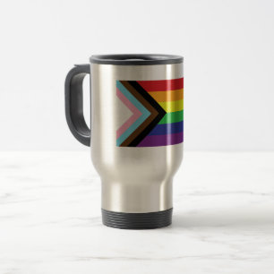 Gay Pride Rainbow Flag Progressive LGBTQIA+ Travel Mug