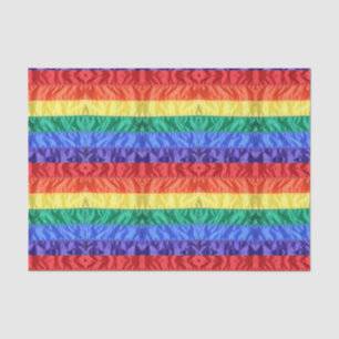 Gay pride Rainbow flag rainbow stripes LGBT LGBTQ Tissue Paper