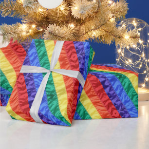 Gay pride Rainbow flag rainbow stripes LGBT LGBTQ+ Wrapping Paper