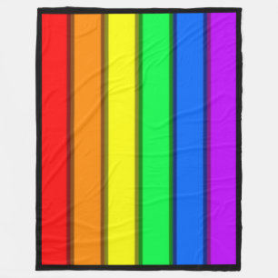 GAY PRIDE RAINBOW ... Fleece Blanket