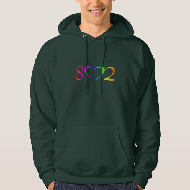 Gay Pride Rainbow Hoodie (Front)