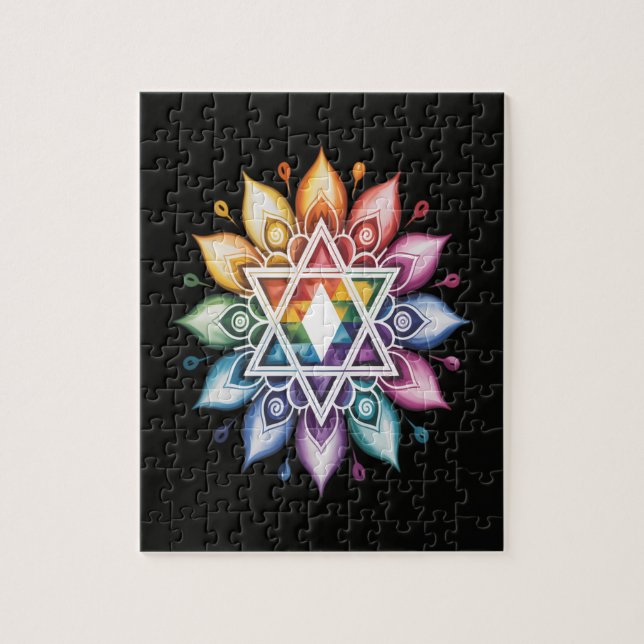 Gay Pride Rainbow LGBT Jigsaw Puzzle (Vertical)