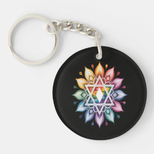 Gay Pride Rainbow LGBT Keychain