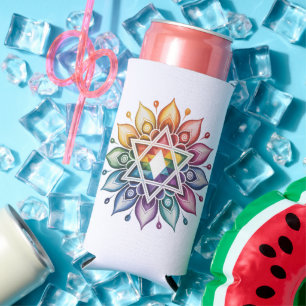 Gay Pride Rainbow LGBT Seltzer Can Cooler