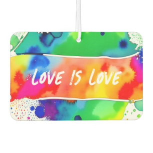 Gay Pride Rainbow Love Is Love Air Freshener