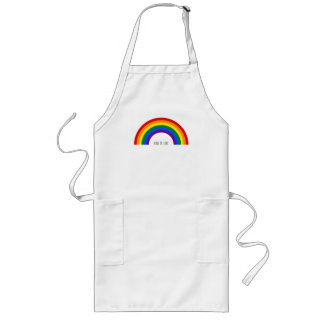 Gay Pride Rainbow. Love is Love. Long Apron
