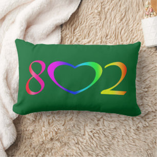 Gay Pride Rainbow Lumbar Pillow