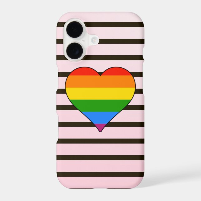 Gay pride Rainbow moderne Coque personnalisé (Verso)