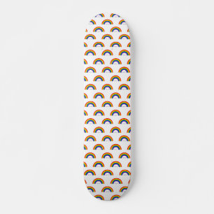 Gay Pride Rainbow montage. Love is Love. Skateboard