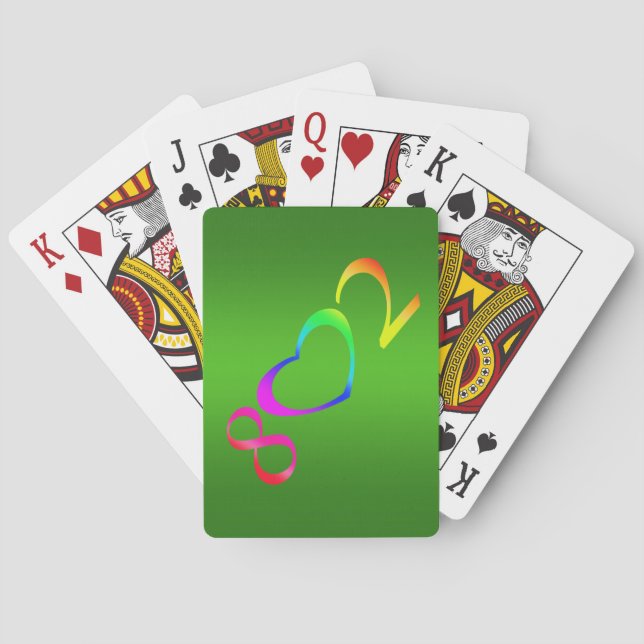Gay Pride Rainbow Playing Cards (Back)