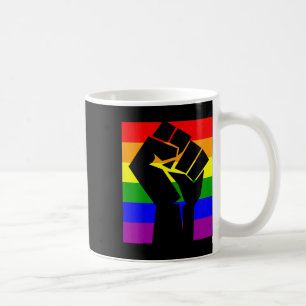 Gay Pride Resist Fist Rainbow Flag Lgbtq Shirt 1 Coffee Mug