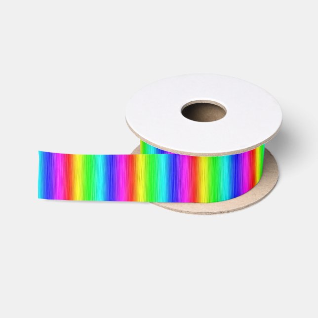 Gay Pride Ribbon Satin Ribbon (Spool)