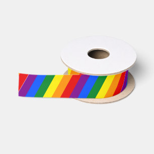 Gay Pride Satin Ribbon