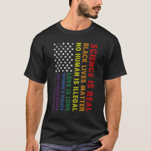 Gay Pride Science Is Real Lgbt Support Lgbtq Lesbi T-Shirt