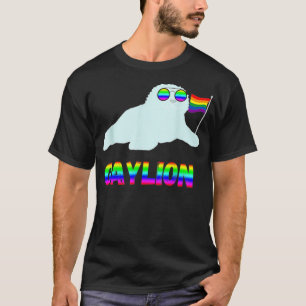 Gay Pride Sea Lion Rainbow Seal LGBT Bi Gender Sup T-Shirt