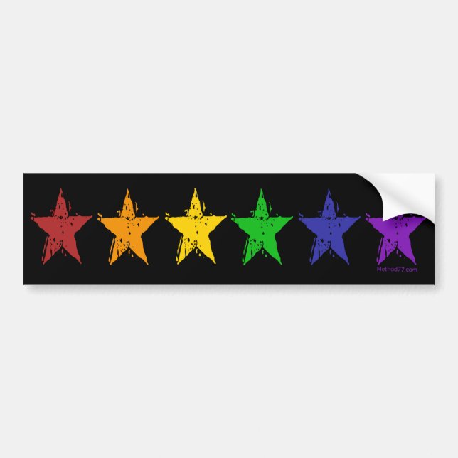 Gay Pride Stars 01 Bumper Sticker (Front)
