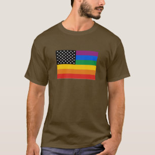 Gay Pride Stars and Stripes T-Shirt