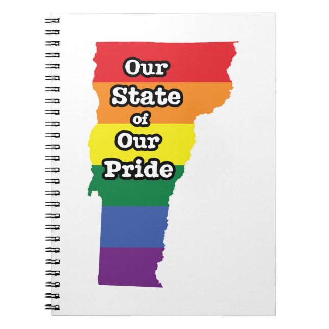 Gay Pride State | Vermont Notebook (Front)