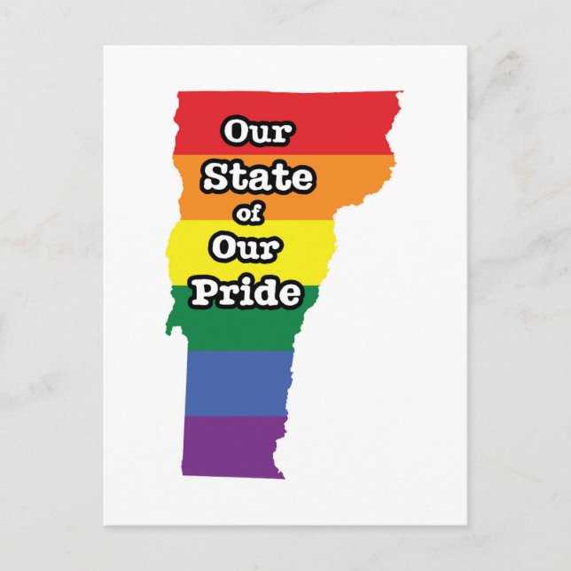 Gay Pride State | Vermont Postcard (Front)