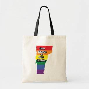 Gay Pride State Vermont Tote Bag