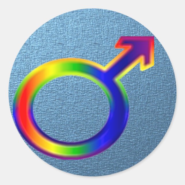 GAY PRIDE  STICKER (Front)