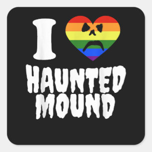 Gay Pride Support Love, Rainbow Flag, LGBTQ Flag L Square Sticker