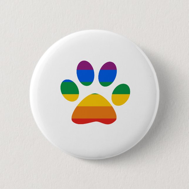 Gay Pride T-shirt 2 Inch Round Button (Front)