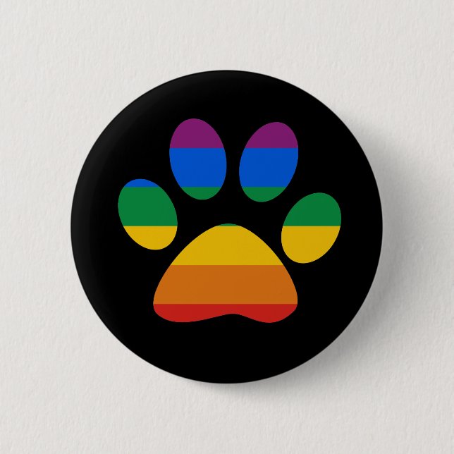 Gay Pride T-shirt 2 Inch Round Button (Front)