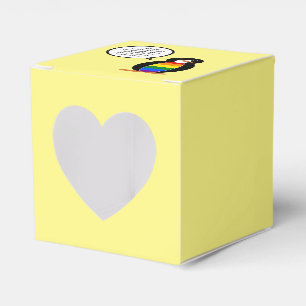 Gay Pride Talking Ms Penguin Personalized  Favor Box