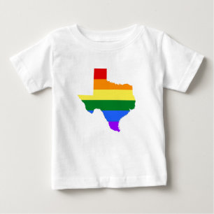 Gay Pride   Texas Rainbow Baby T-Shirt