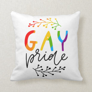 Gay Pride Throw Pillow