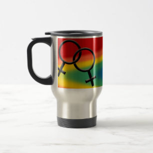 Gay Pride Travel Mugs Same-Sex Love Travel Mugs