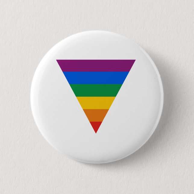 Gay Pride Triangle 2 Inch Round Button (Front)