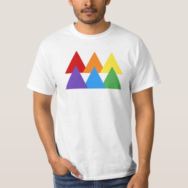 Gay Pride Triangle Tee (Front)
