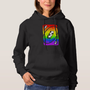Gay Pride Uno Card Hoodie
